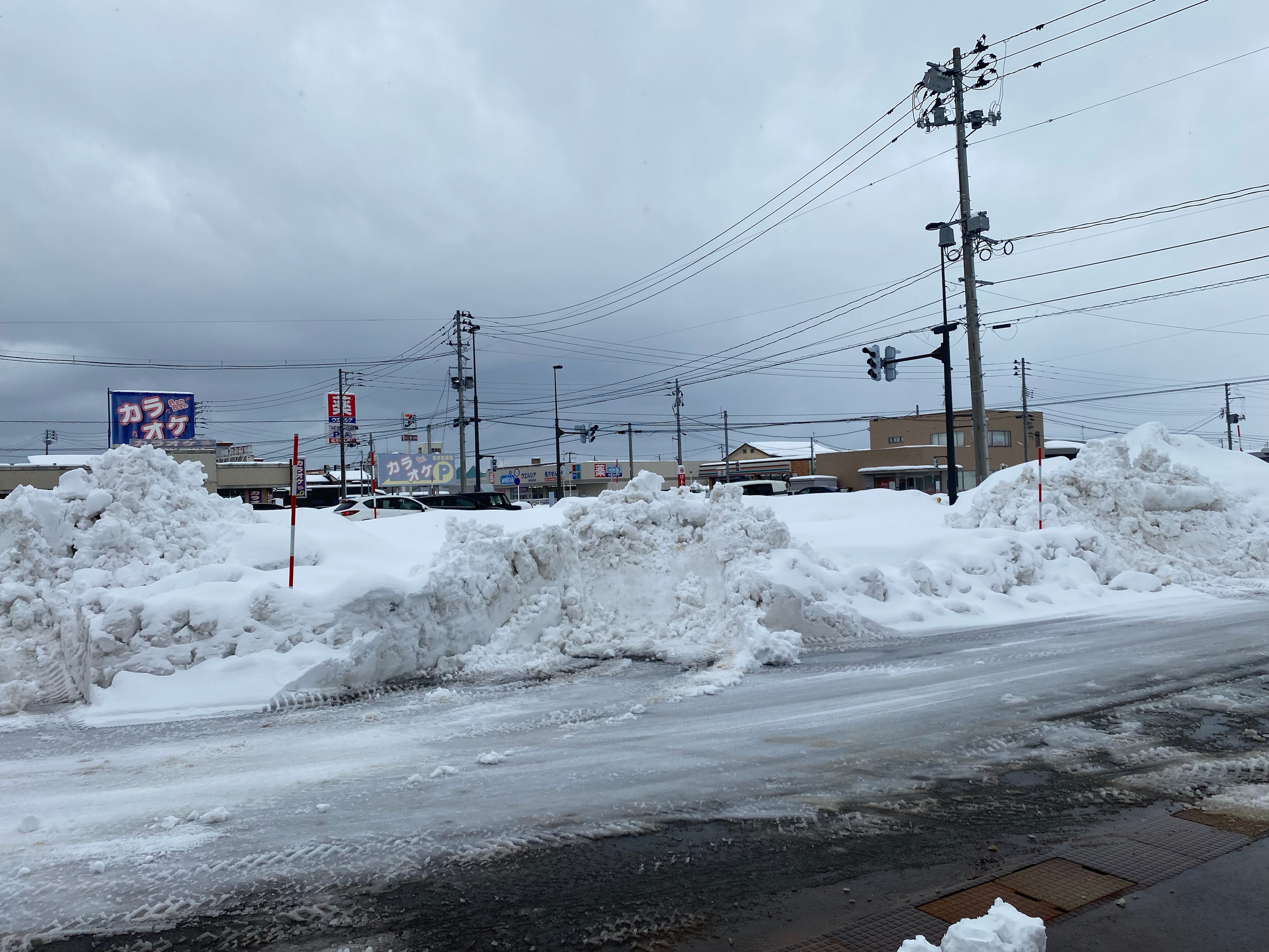 雪で見えない！